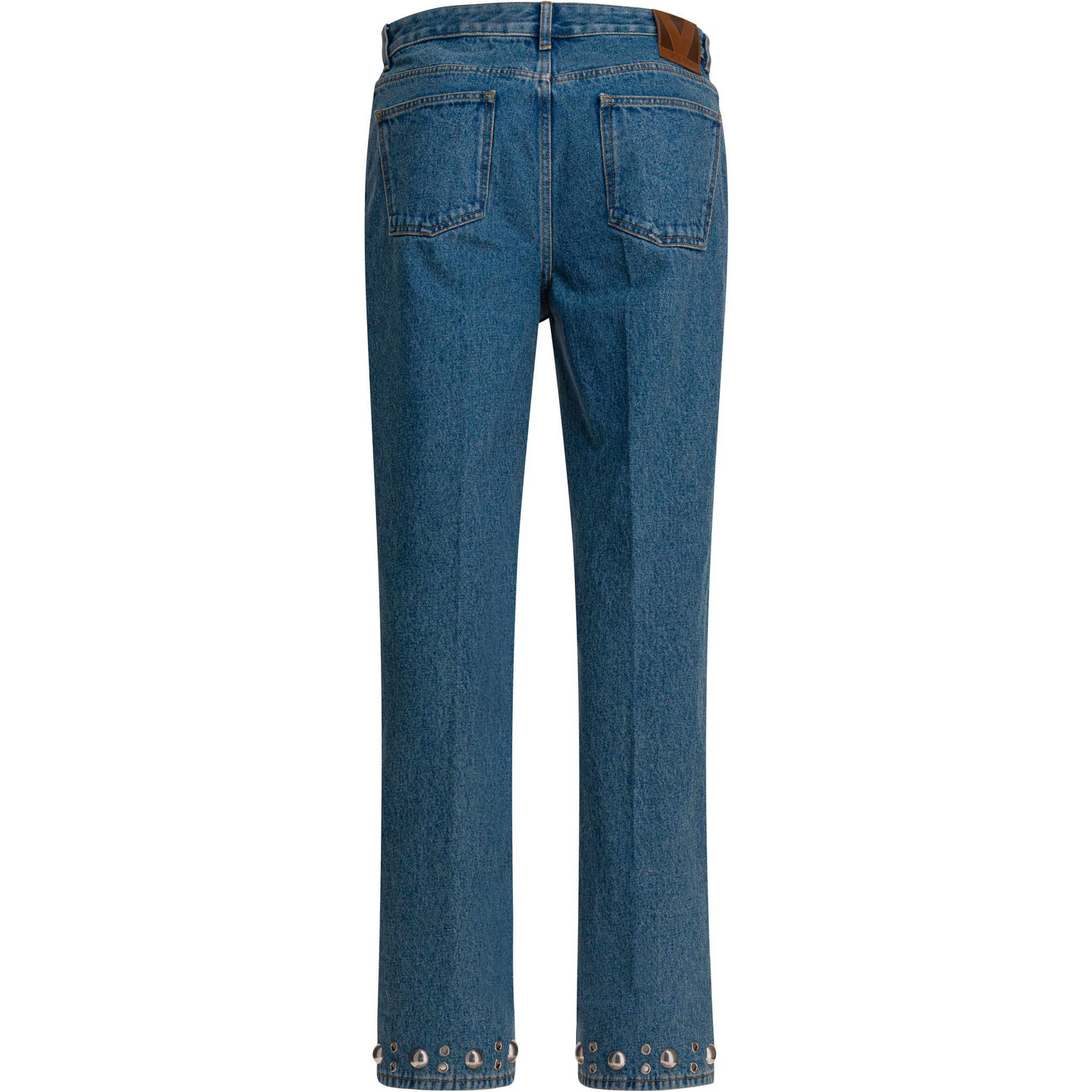 Jeans with cabochons