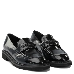 Glossy leather loafers