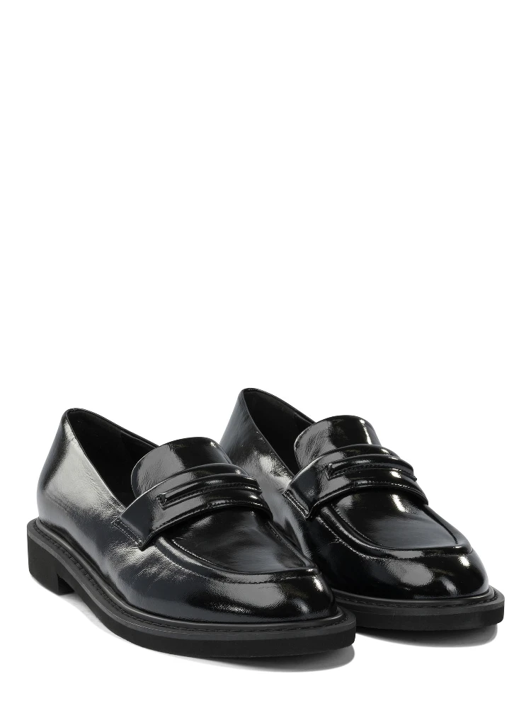 Glossy leather loafers alternative