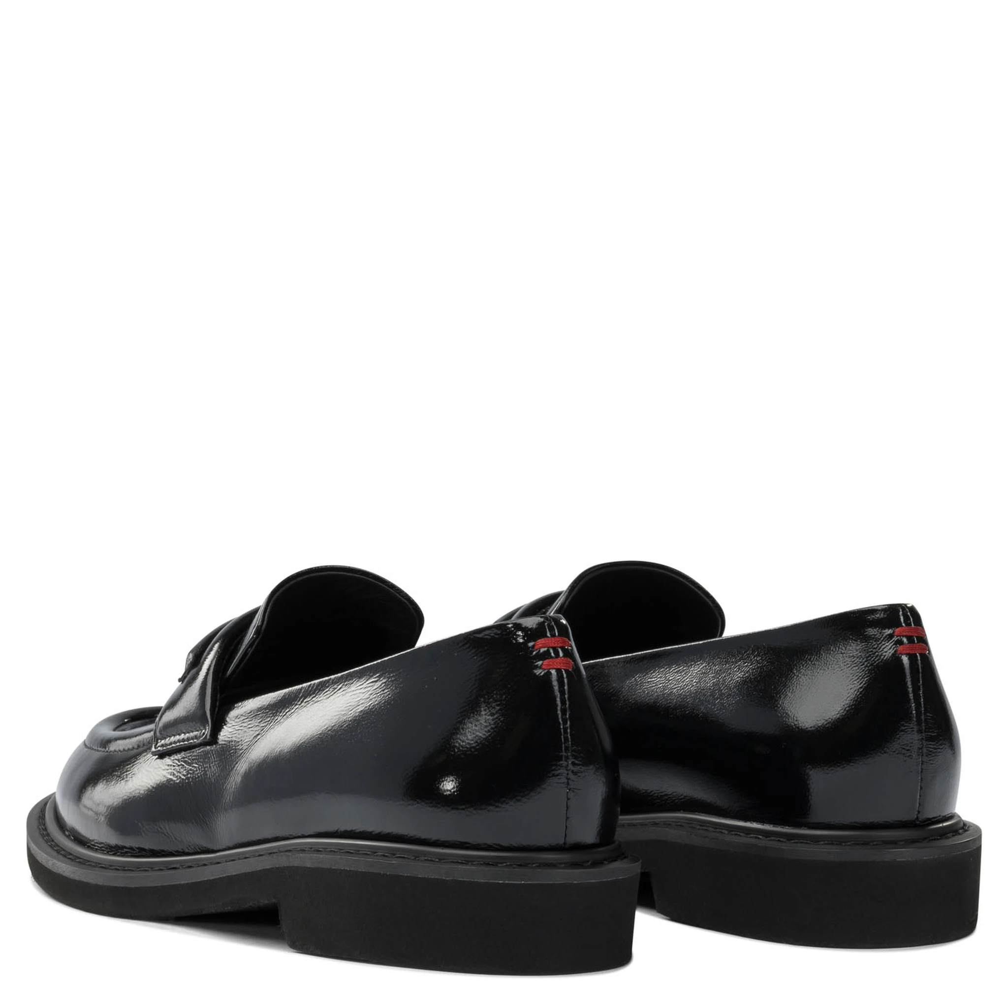 Glossy leather loafers