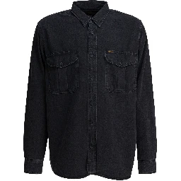 Denim overshirt jacket