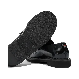 Glossy leather loafers