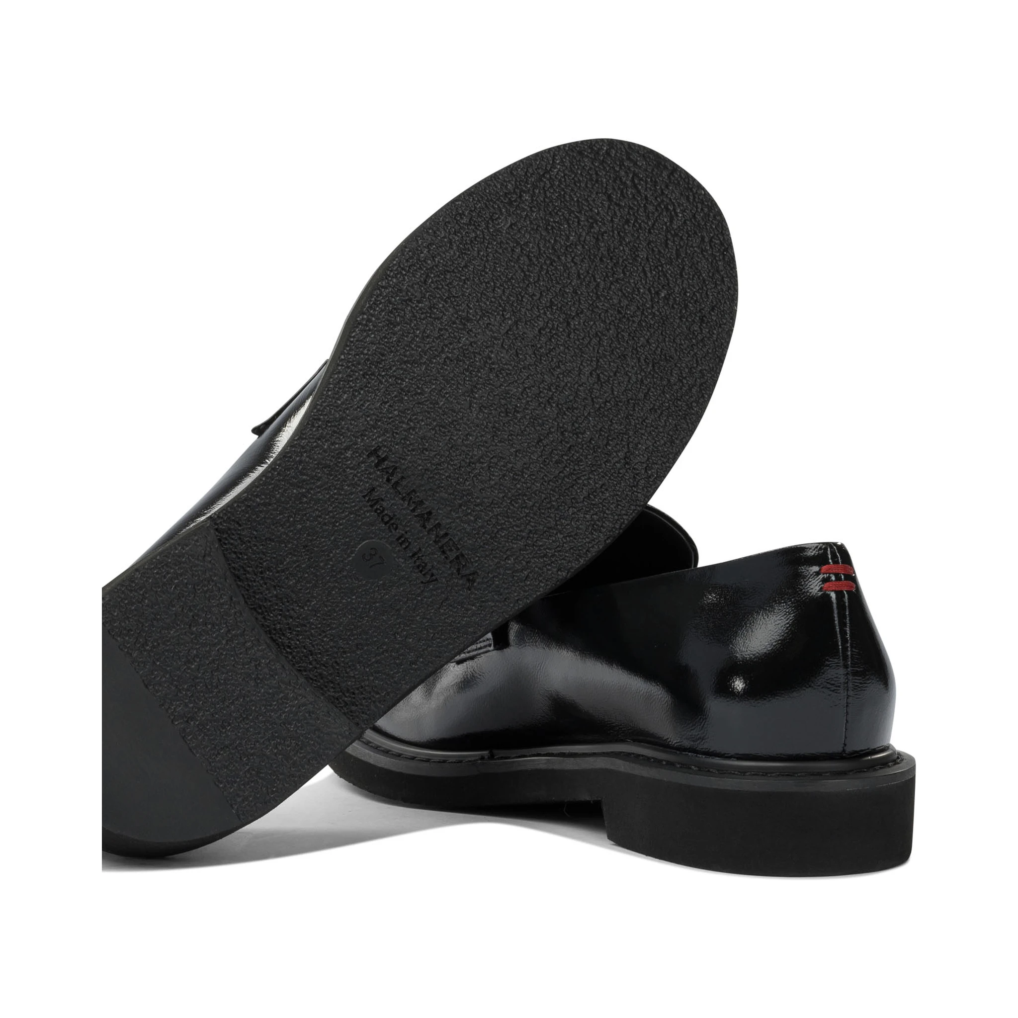 Glossy leather loafers