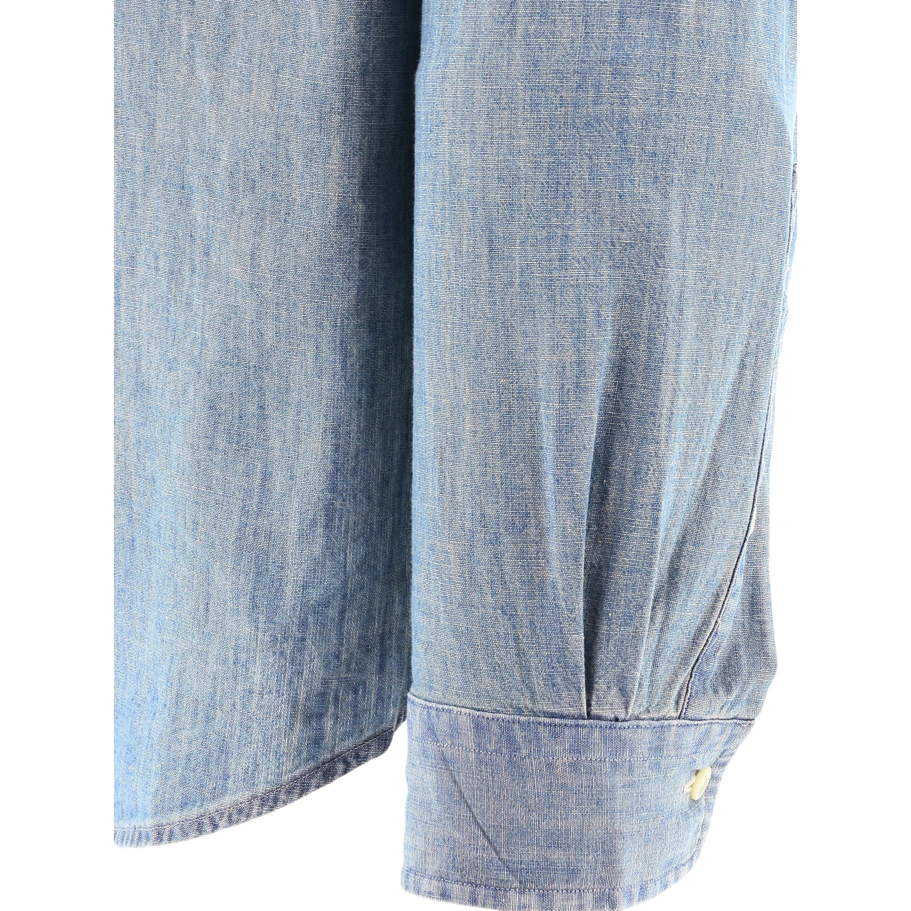 Custom-fit chambray shirt