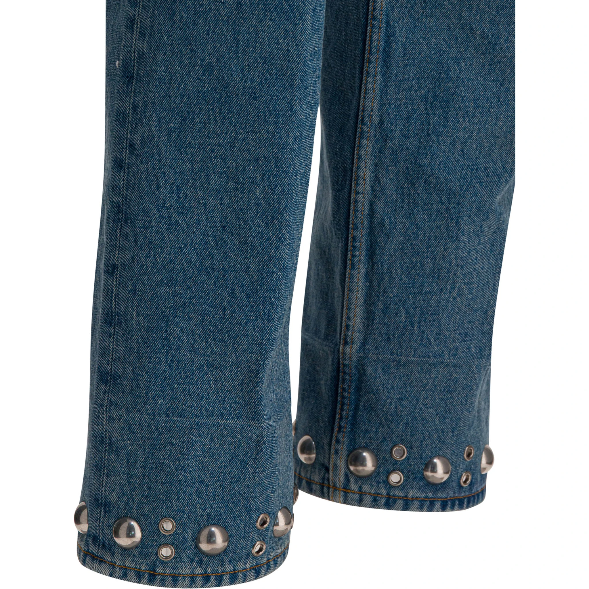 Jeans with cabochons