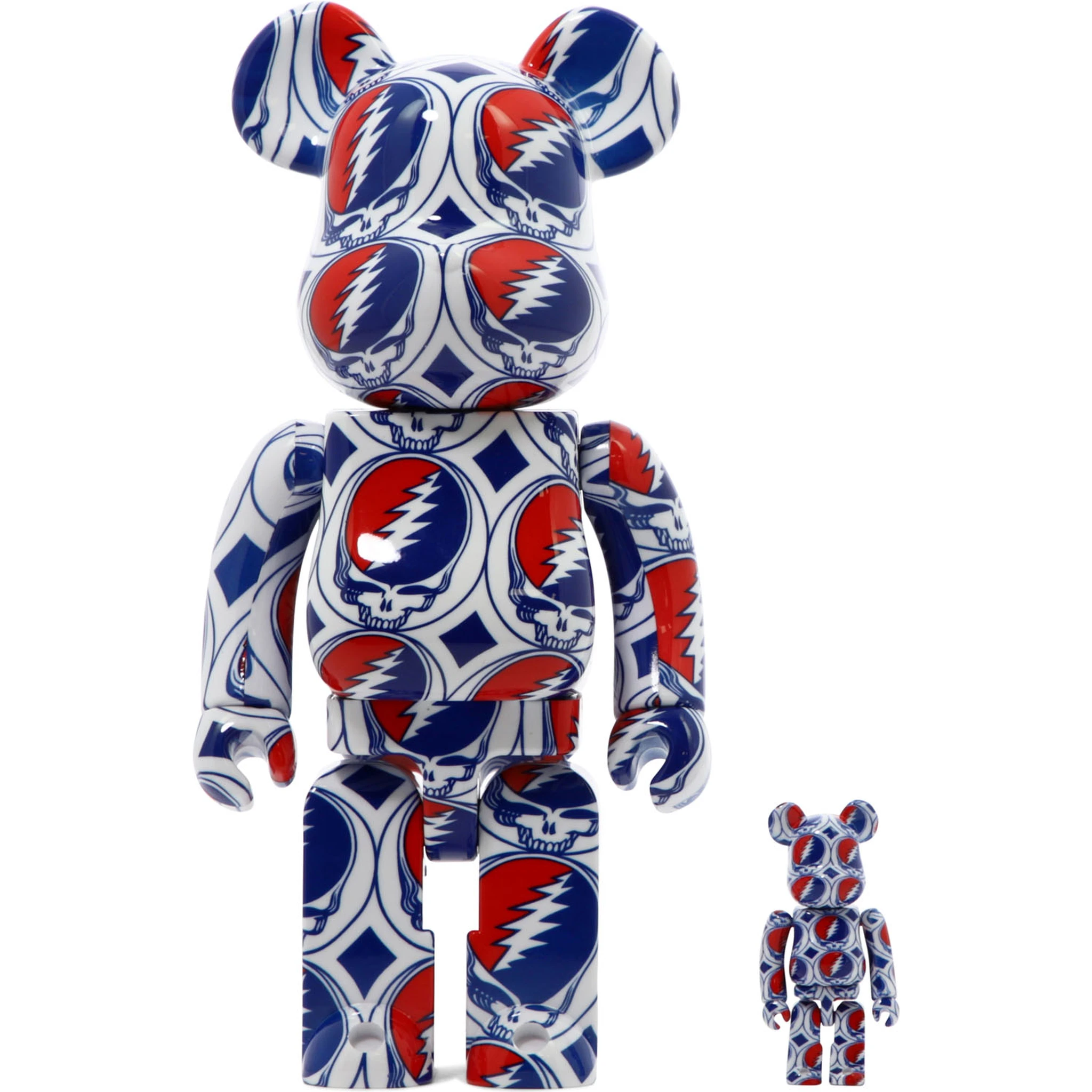 "Be@rbrick Grateful Dead Steal Your Face" 100% and 400% toy