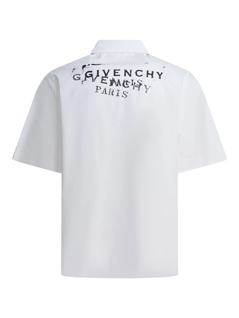 Cotton short-sleeved shirt