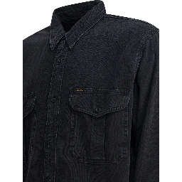Denim overshirt jacket
