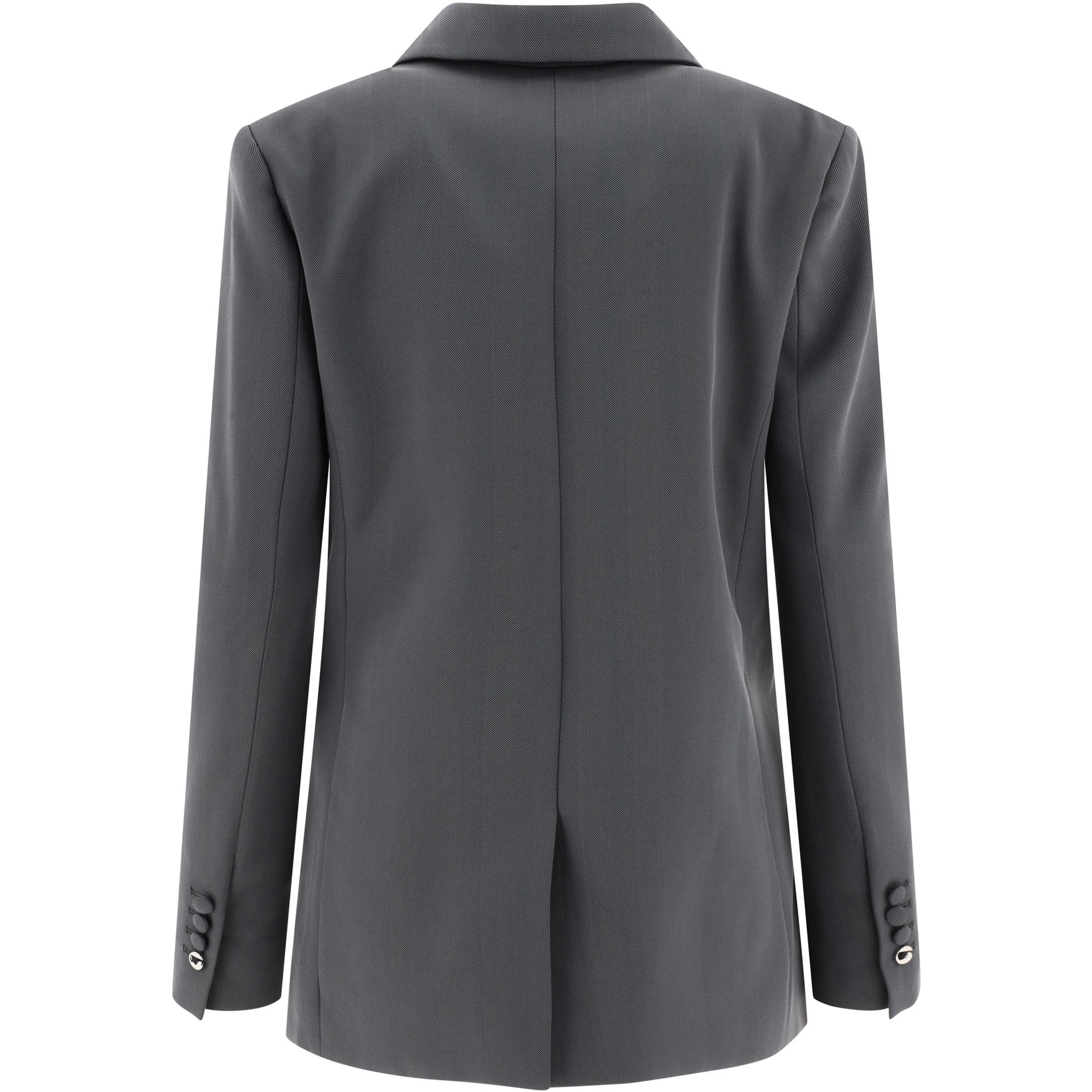 "Twisted Cut-Out" Tailored Jacket