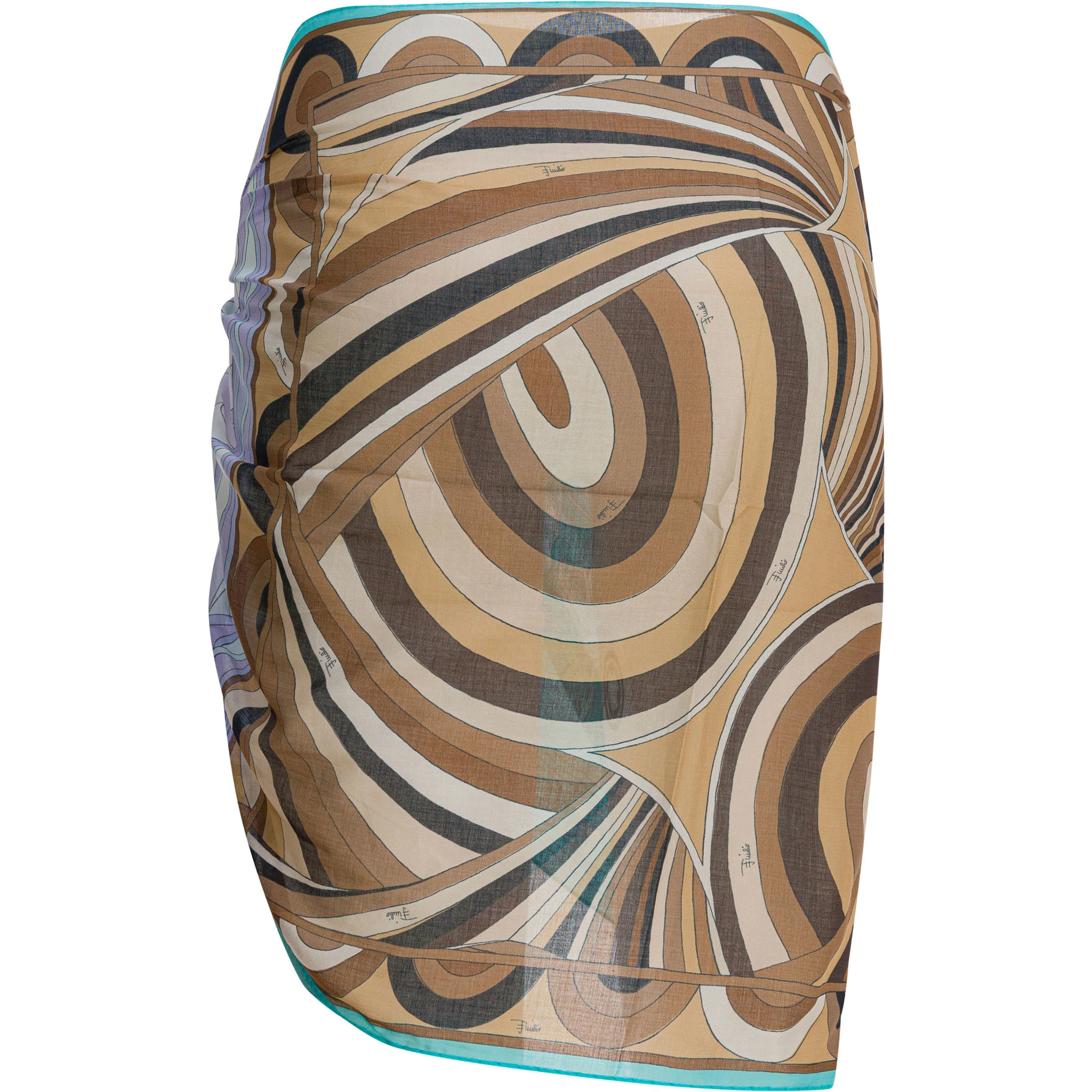 Pareo with three iconic prints