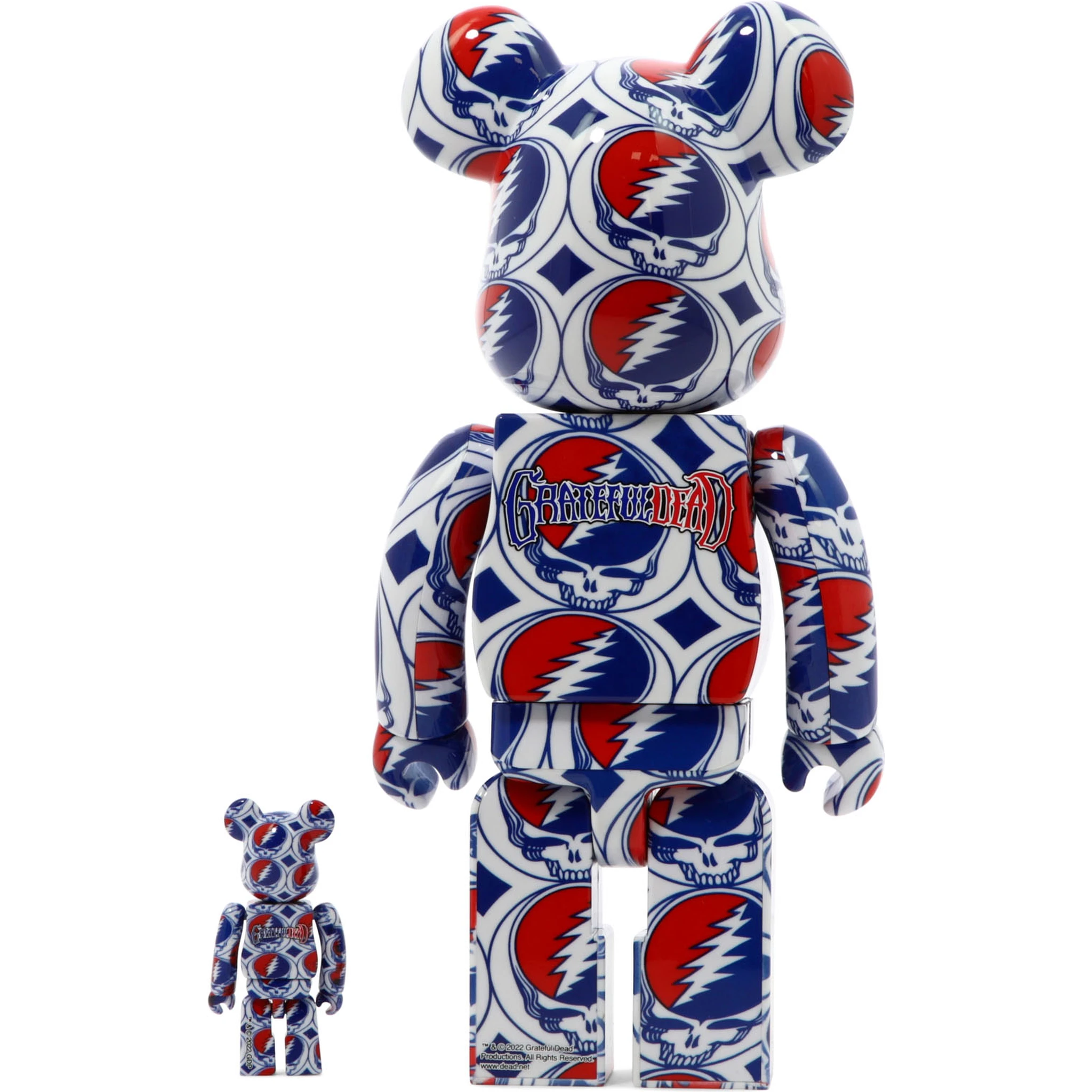 "Be@rbrick Grateful Dead Steal Your Face" 100% and 400% toy