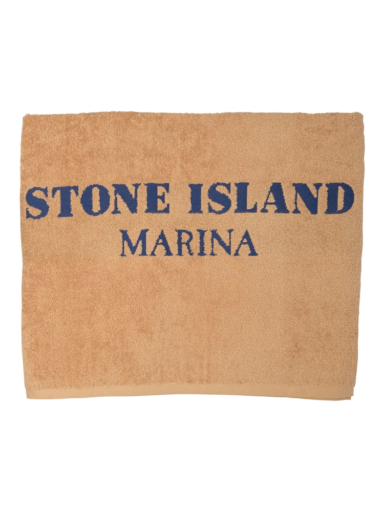 "Stone Island Marina" beach towel