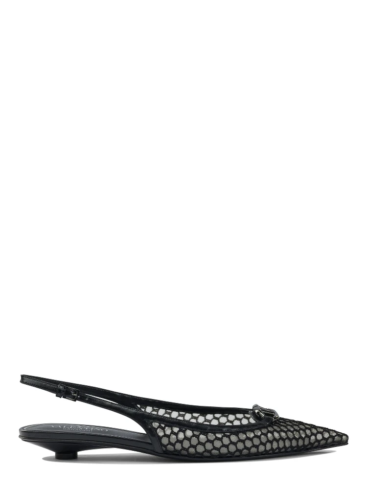 Pointed slingback ballet flats 20 mm