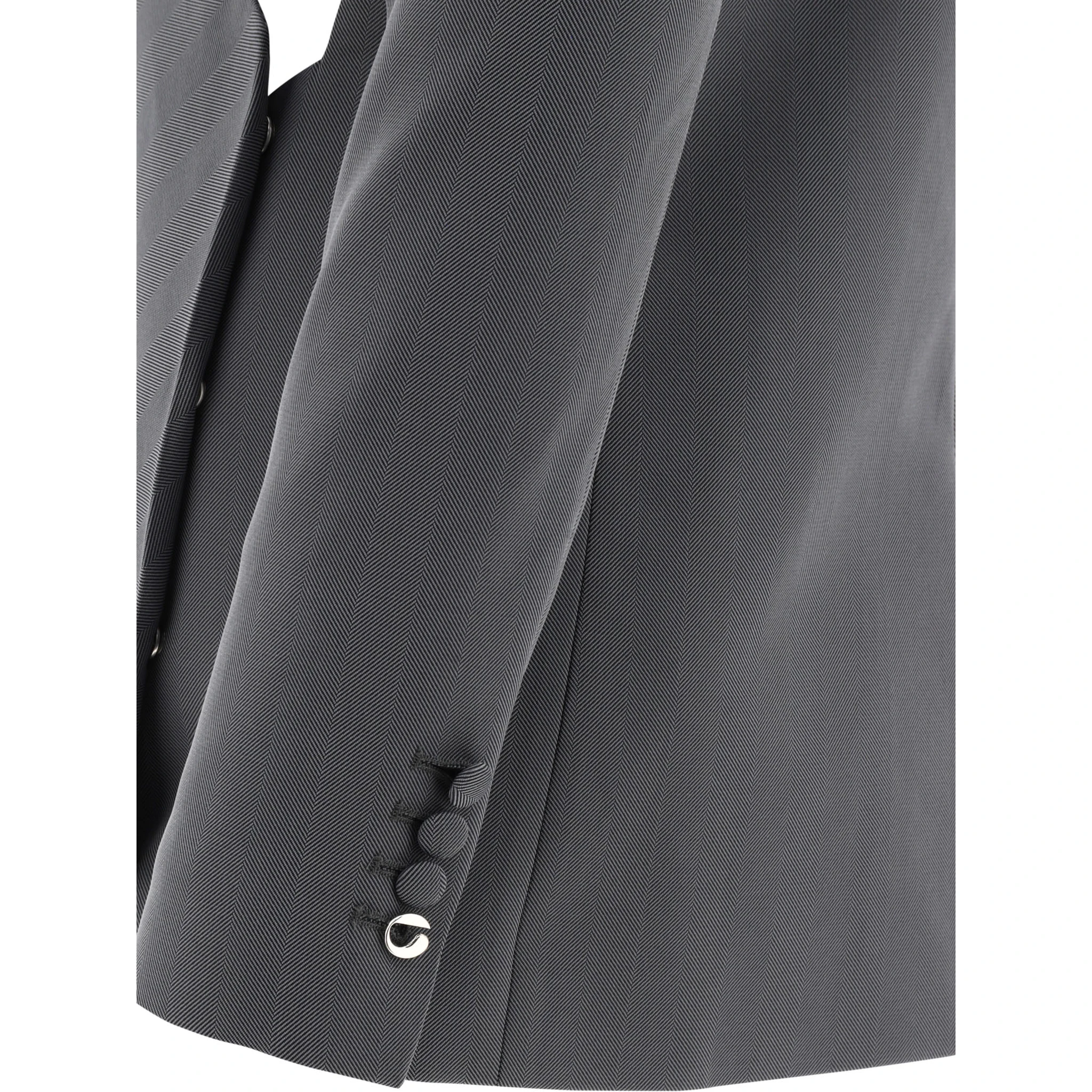 "Twisted Cut-Out" Tailored Jacket