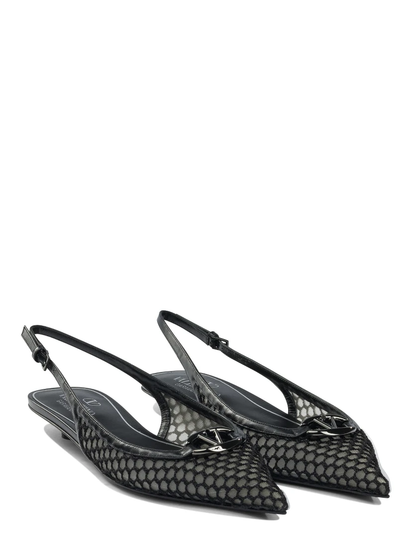 Pointed slingback ballet flats 20 mm
