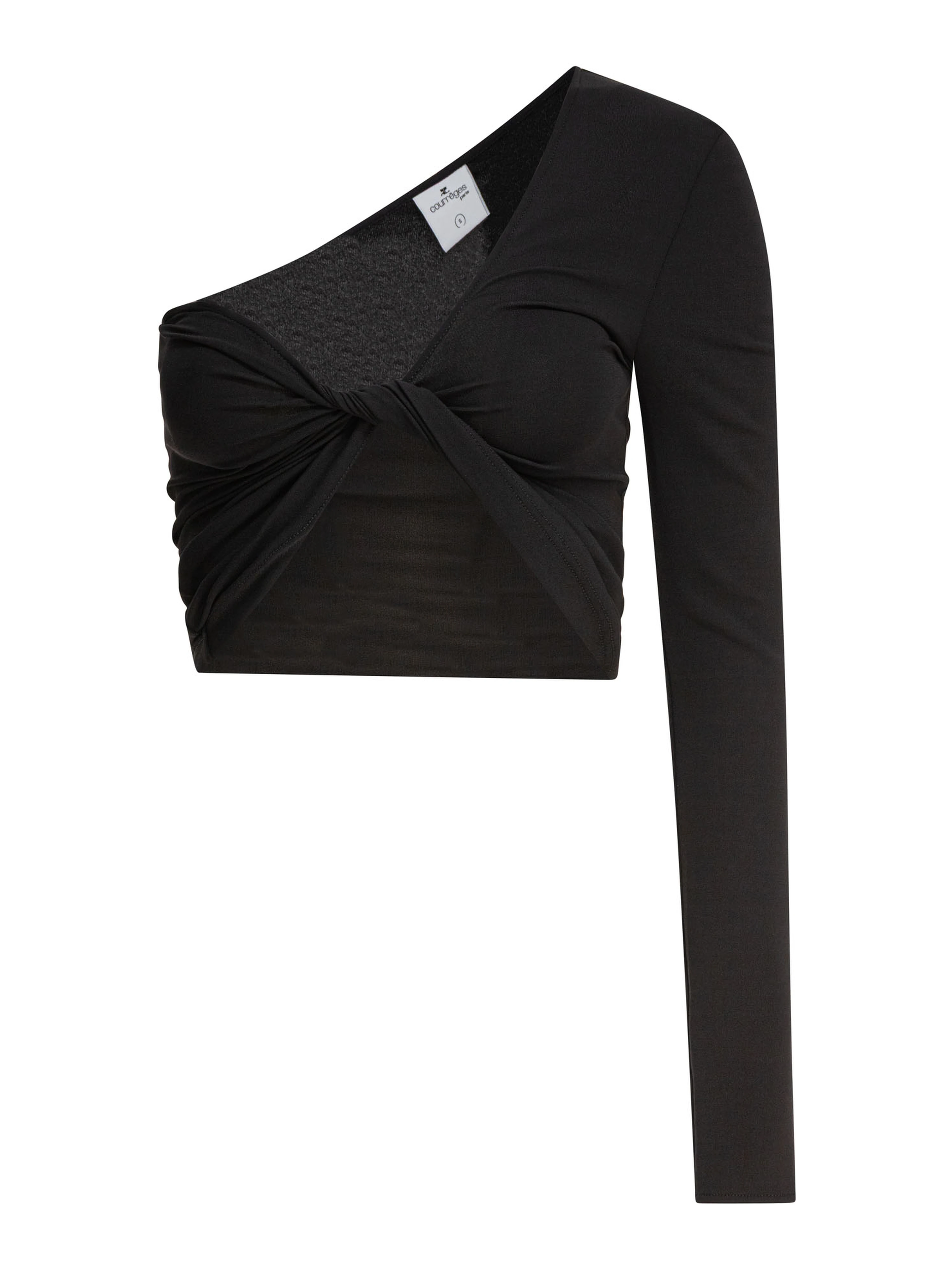 One-shoulder crop-top
