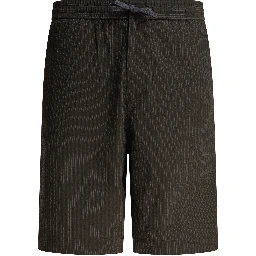 Striped seersucker shorts