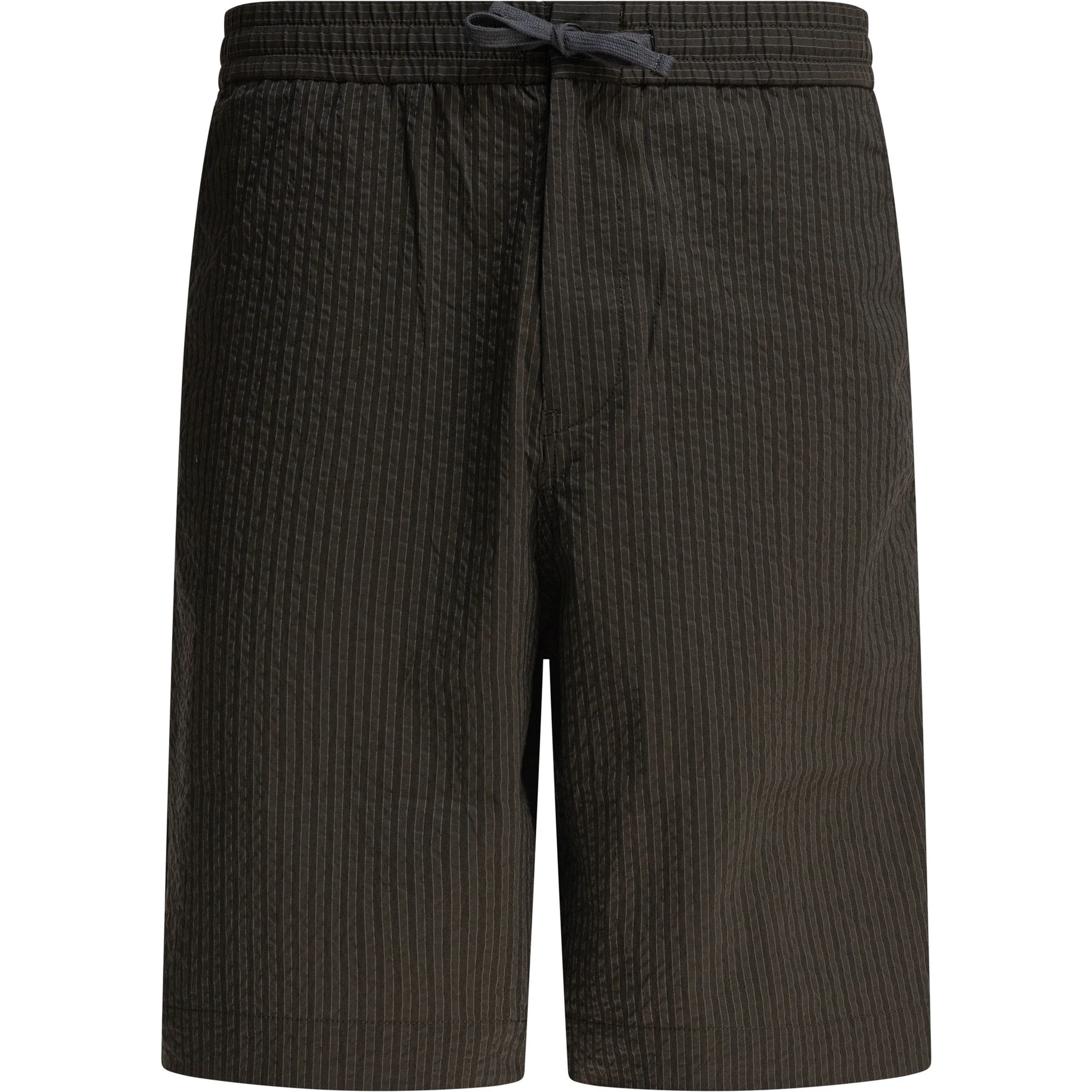 Striped seersucker shorts