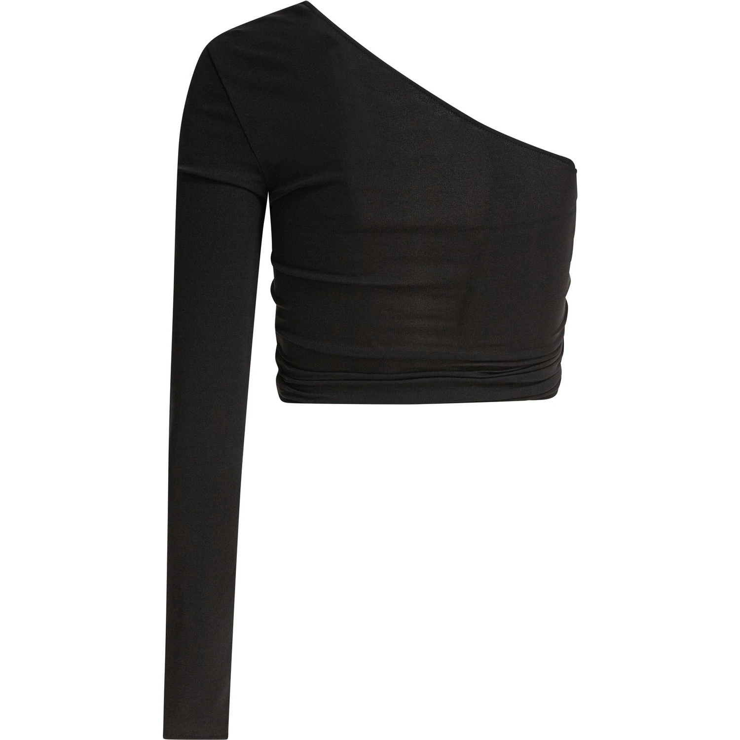 One-shoulder crop-top