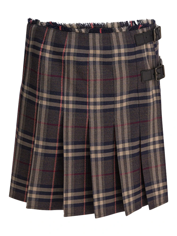 "Check" Wool mini kilt