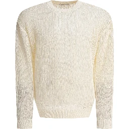 Cotton blend crewneck sweater