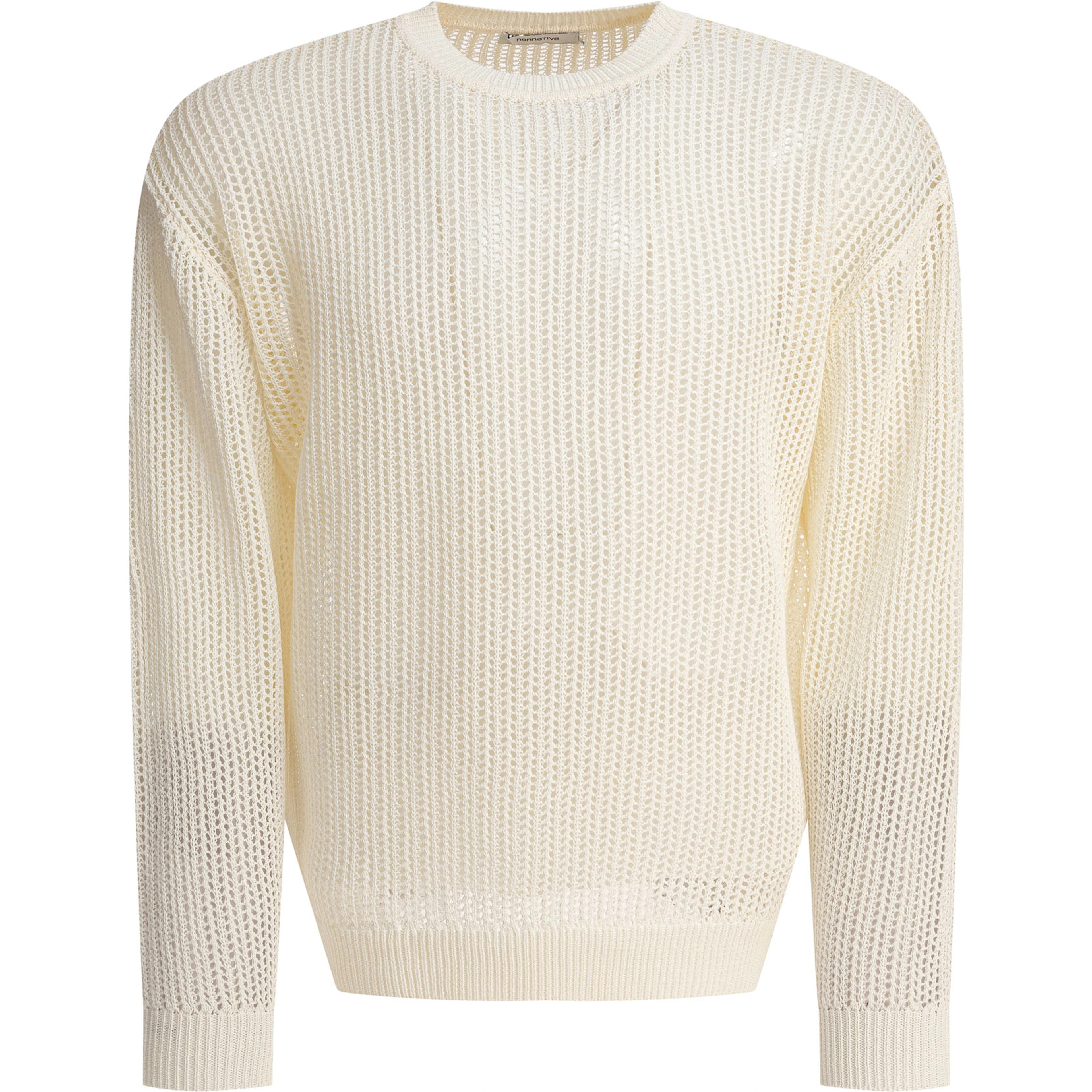 Cotton blend crewneck sweater