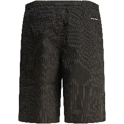 Striped seersucker shorts