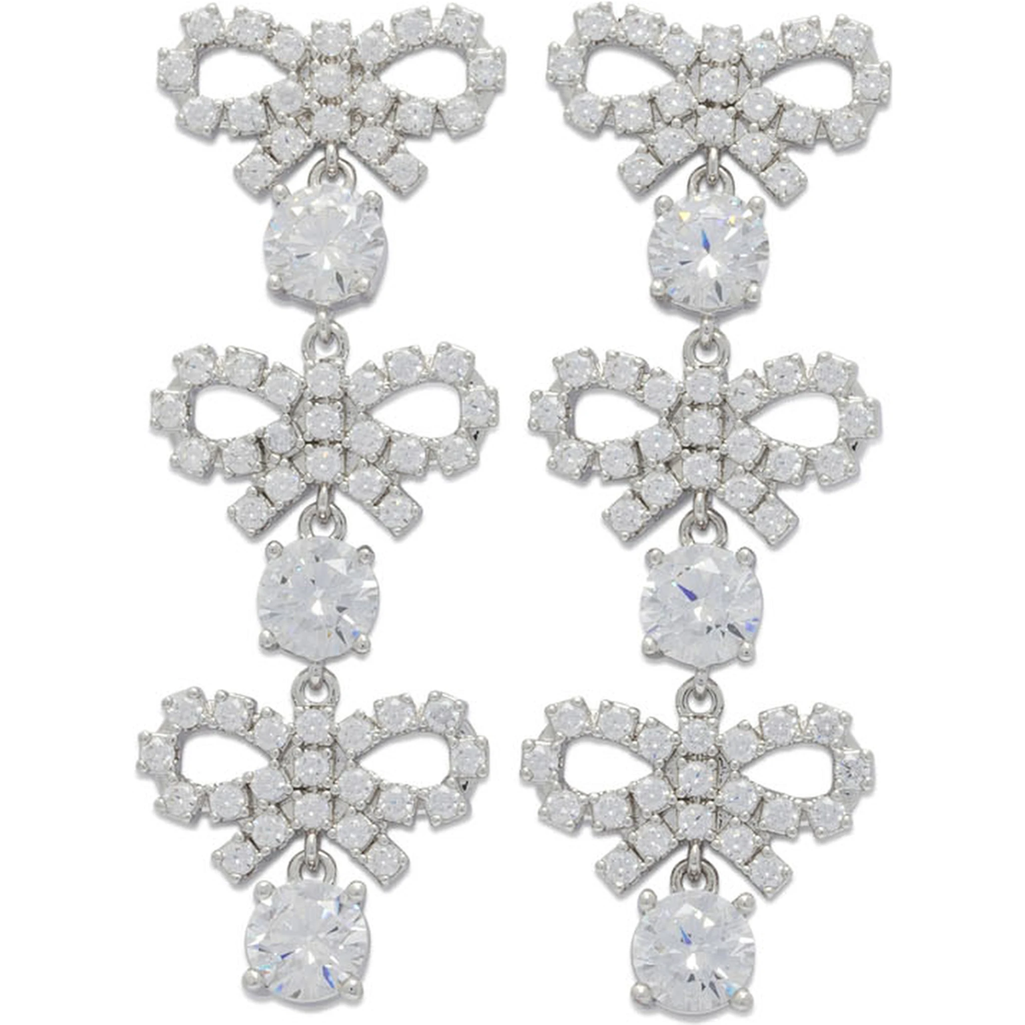 Drop earrings with bows