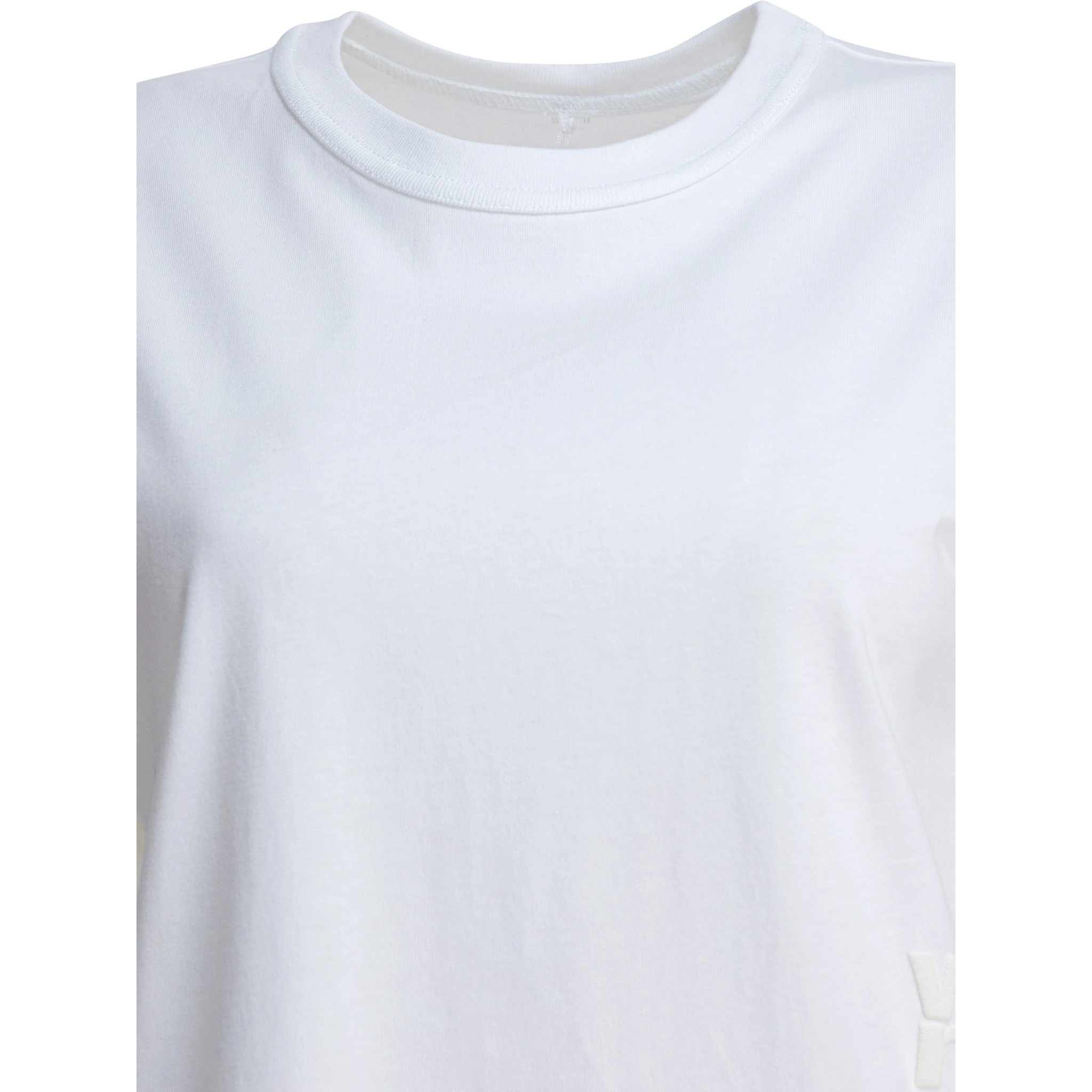 ESSENTIAL JSY SS TEE W/ PUFF LOGO & BOUND NECK