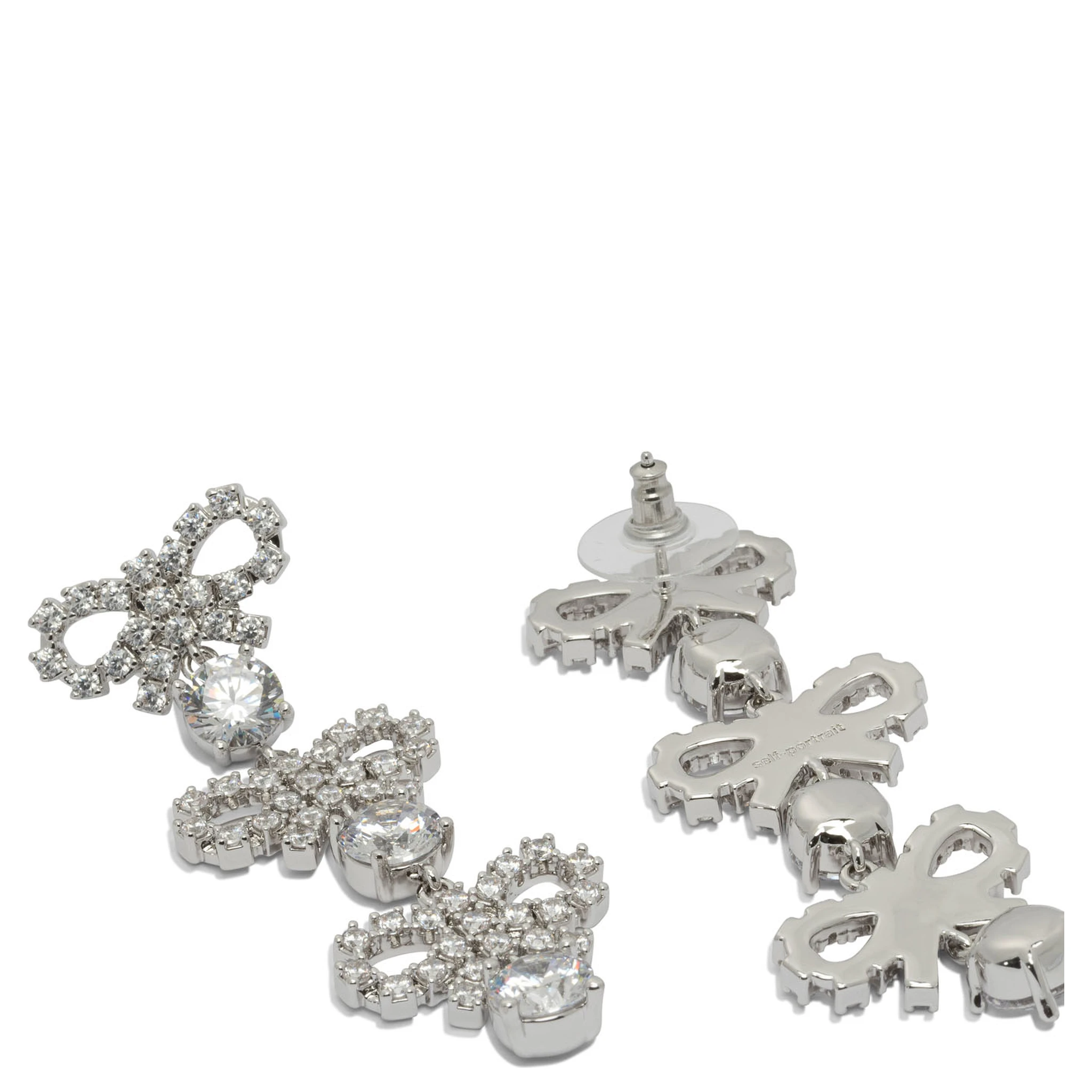 Drop earrings with bows