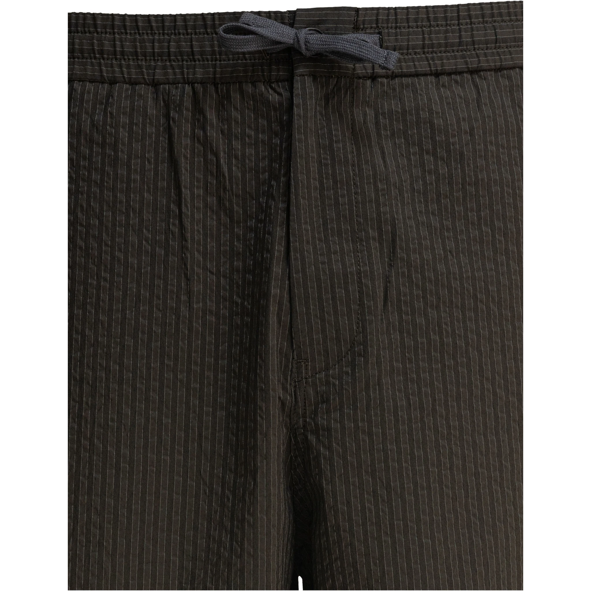 Striped seersucker shorts