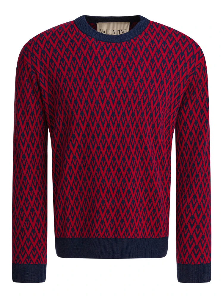 "Toute La V" crewneck sweater