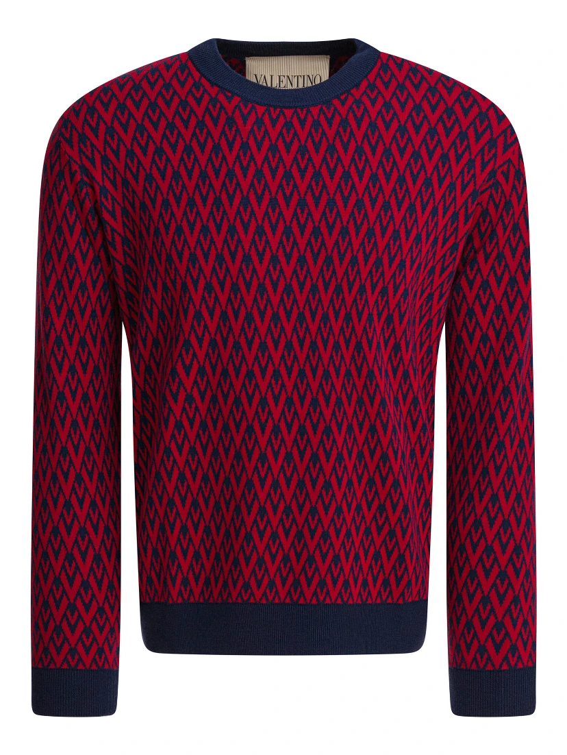 "Toute La V" crewneck sweater