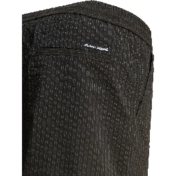 Striped seersucker shorts