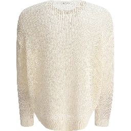 Cotton blend crewneck sweater