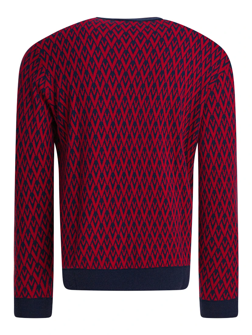 "Toute La V" crewneck sweater