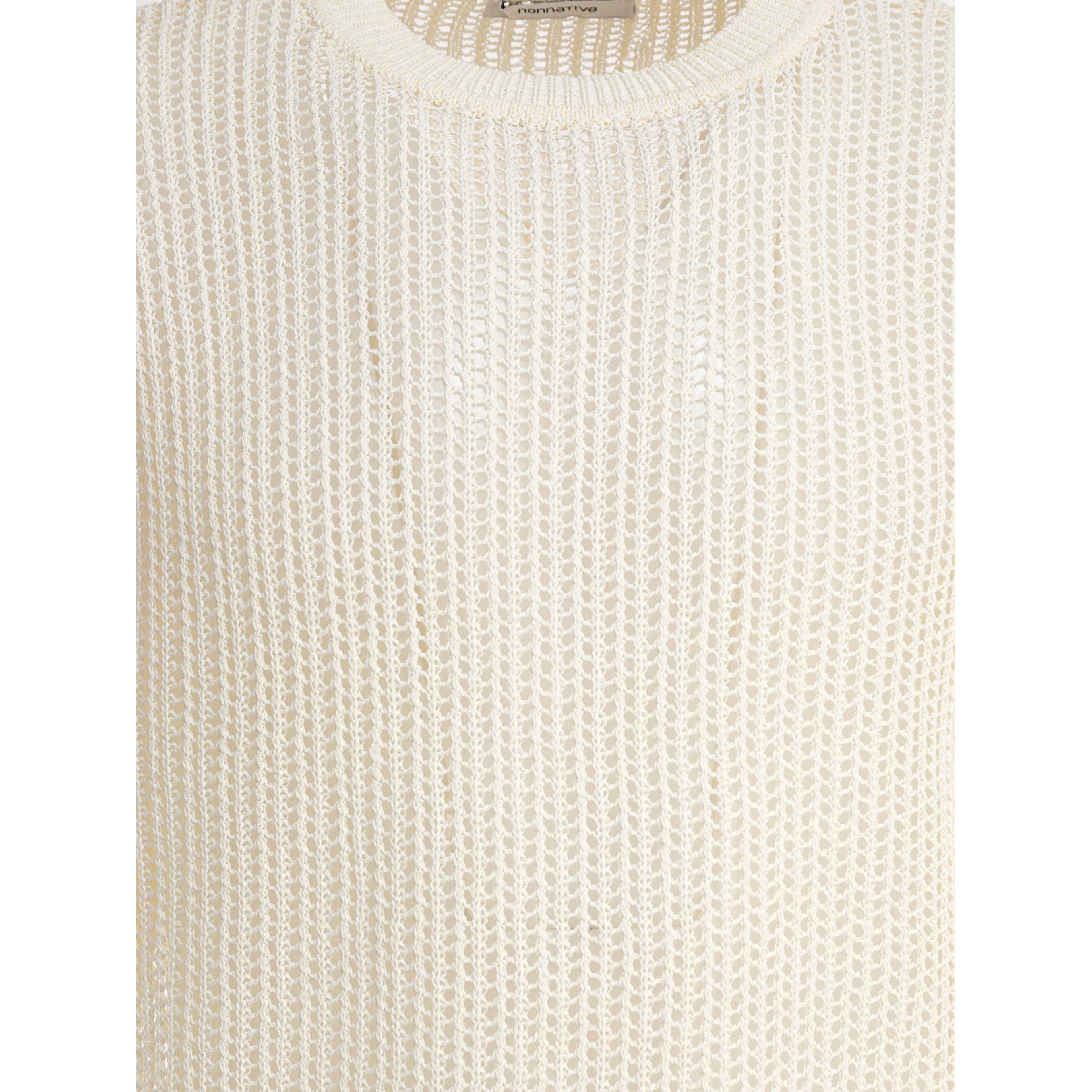 Cotton blend crewneck sweater