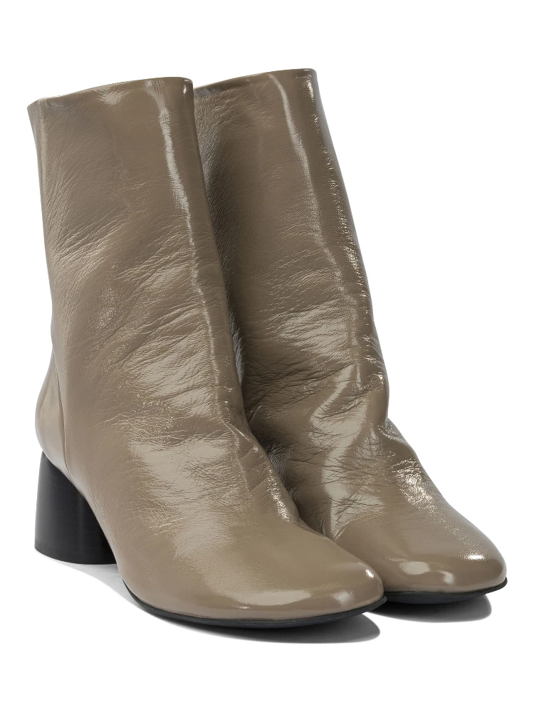 Leather zippered ankle boots alternative