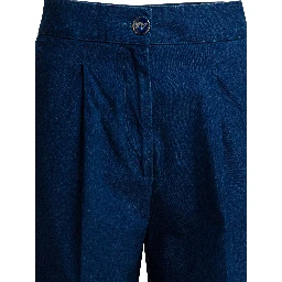 Wide-leg jeans with pleats