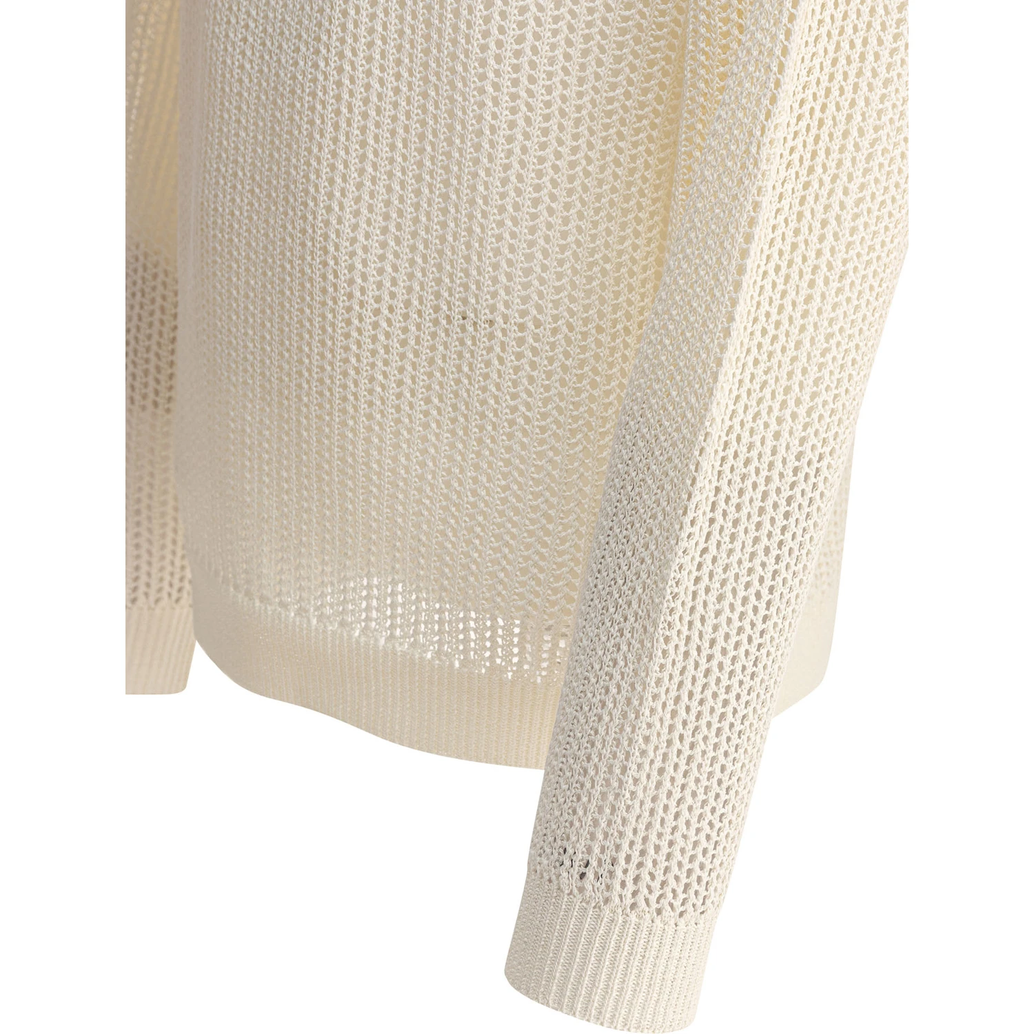Cotton blend crewneck sweater