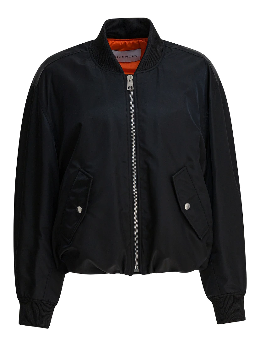 Nylon bomber jacket