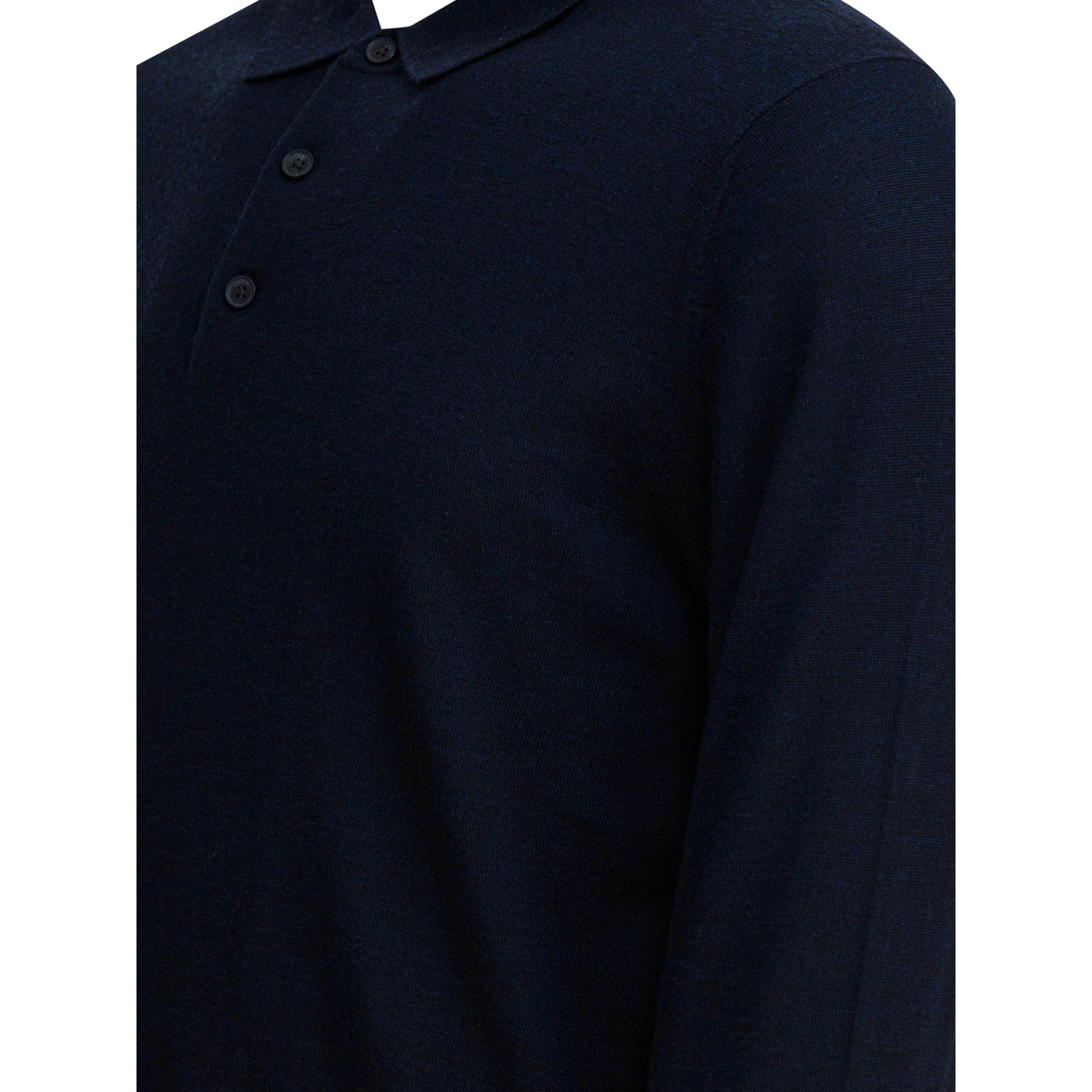 Merino wool polo shirt