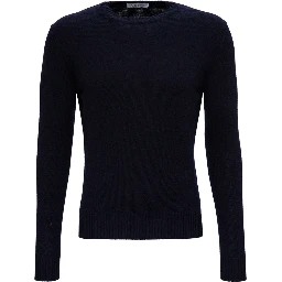 Blue Wool and Cashmere Sweater