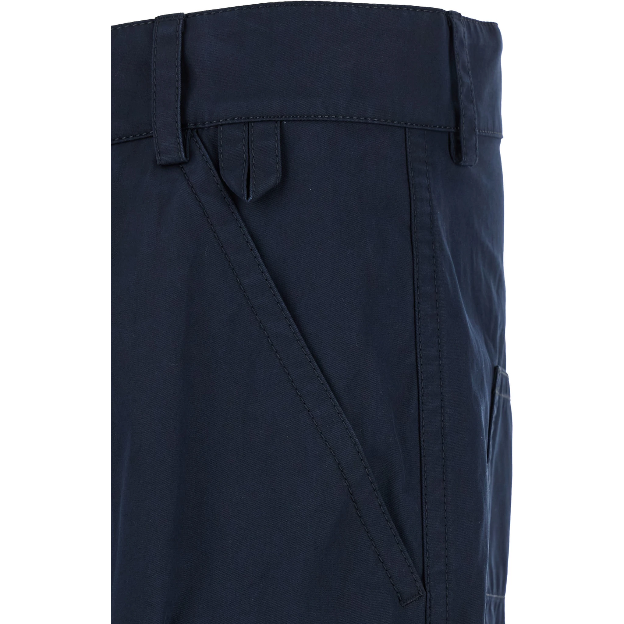 Blue Straight Leg Pants with Logo Patch in Cotton Man