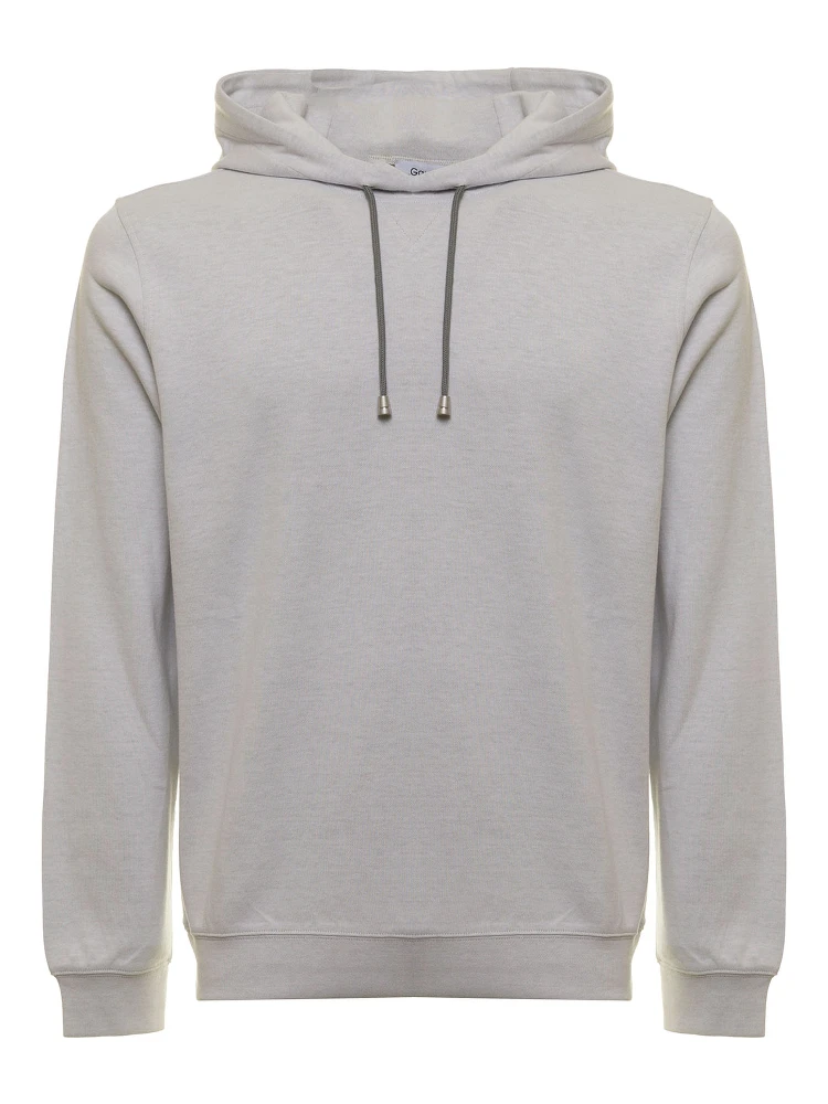 Gaudenzi Mans Grey Jersey Hoodie