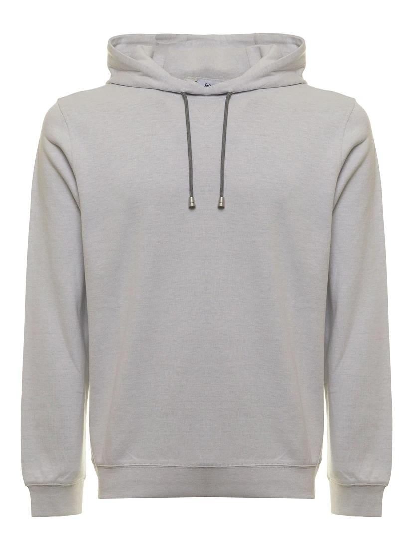 Gaudenzi Mans Grey Jersey Hoodie