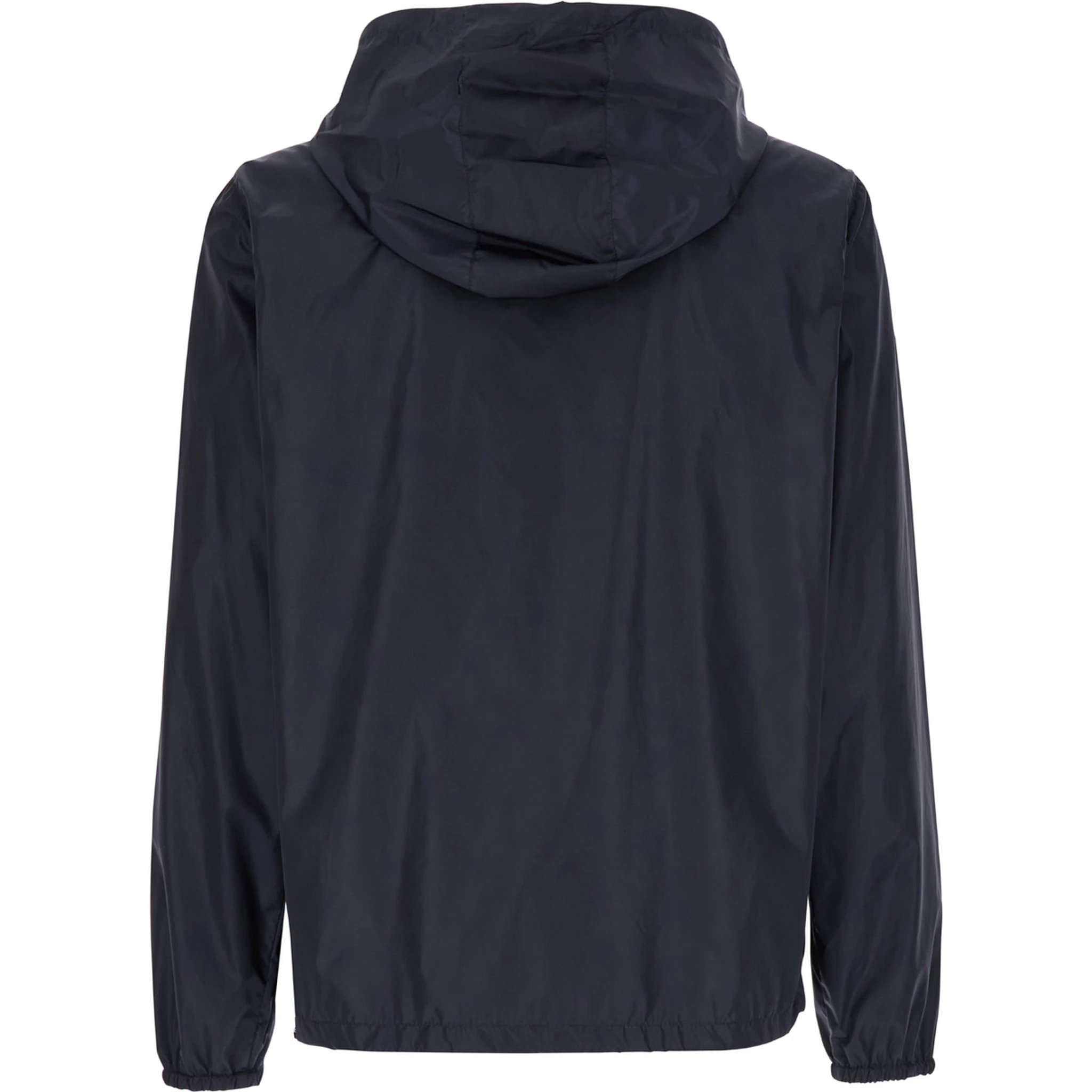 Blue Jacket with VLogo Detail in Nylon Man