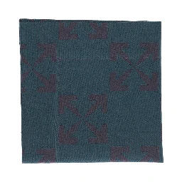 Set of Four Cotton and Viscose Arrow Jacquard Printed Placemats Off White Home