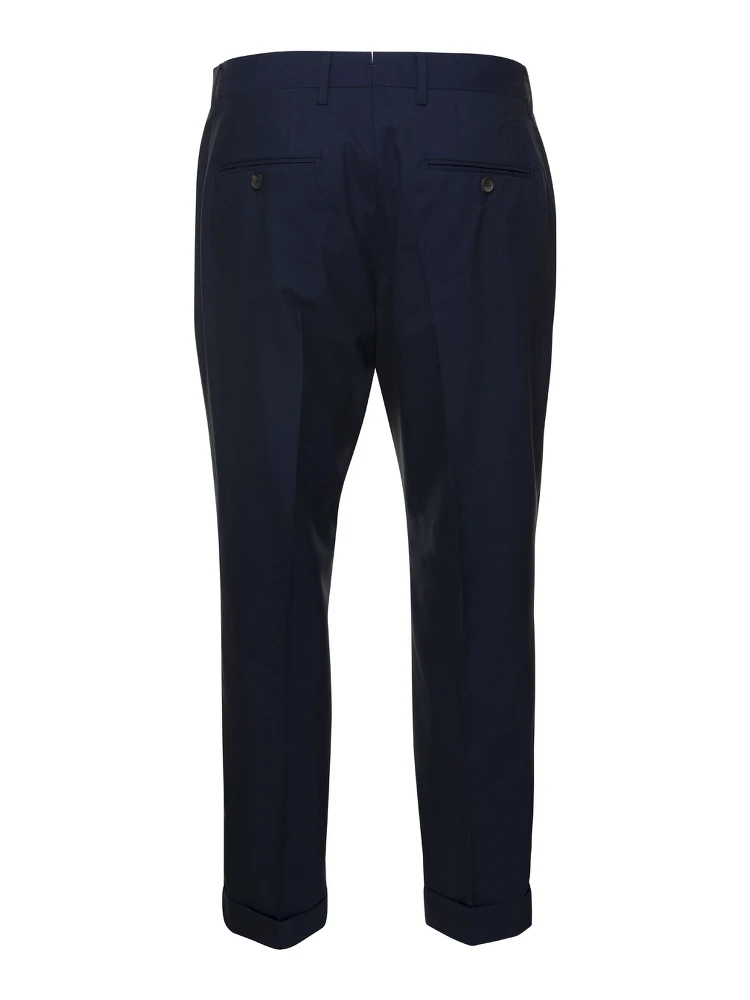 Blue Tailored Trousers in Wool Blend Man alternative