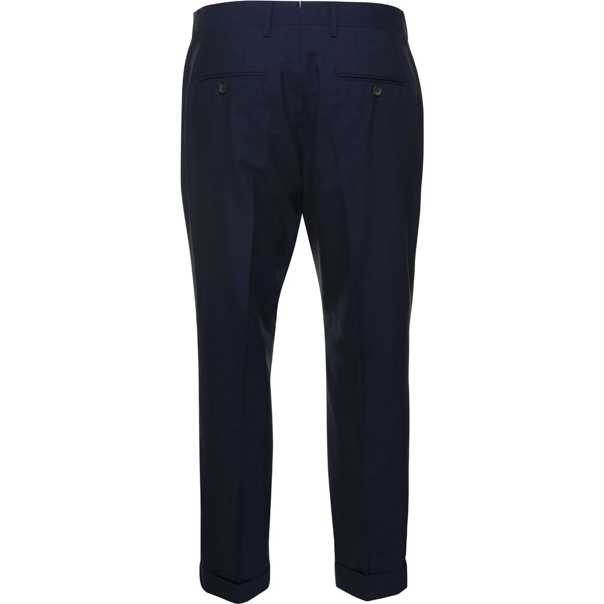 Blue Tailored Trousers in Wool Blend Man